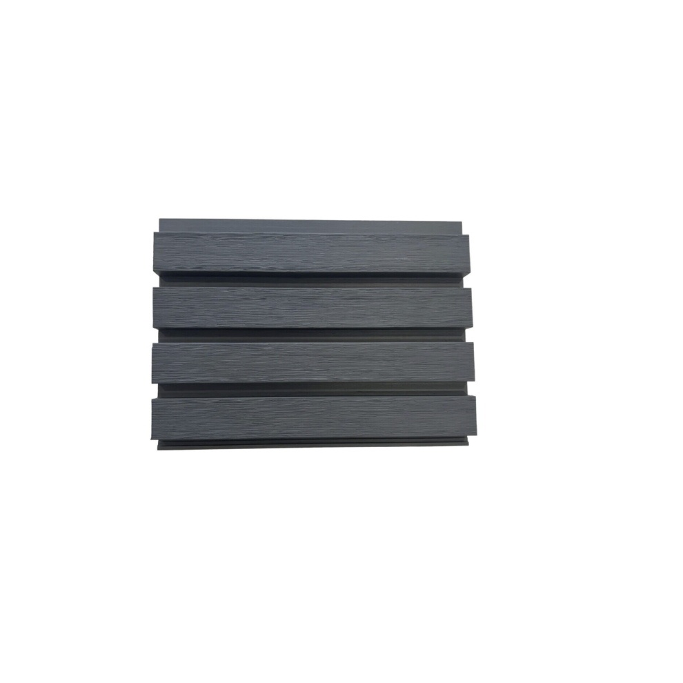 (Sample Grey Board) Co extrusion Square Slatted Composite Cladding Plastic Exterior 16 Board-