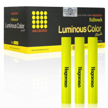 Hagoromo Fulltouch Leuchtkreide, 1 Box, ungiftig, staubfrei [72 St  ck/Gelb]