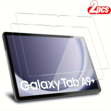(2Pcs Tempered Glass, Tab A9 Plus 11.0) For Samsung Galaxy Tab A9 Plus 11 inch Flip Tri-fo
