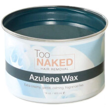Too Naked Ontharing Azulene Wax Dolce Series Extra romig, zacht kalmerend, transparant, geurvrij 14 oz.