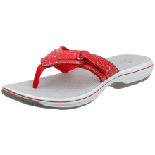 Clarks noi Breeze Sea flip-flop j piros szintetikus 10
