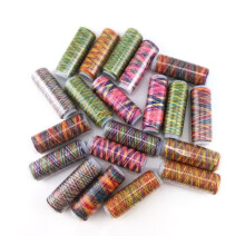 yueton 20 spoelen 120 meter per eenheid gradi?tkleur regenboog polyester naaigaren