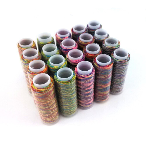 yueton 20 spoler 120 Yard pr. enhed Gradient farve regnbue polyester sytr?d 1