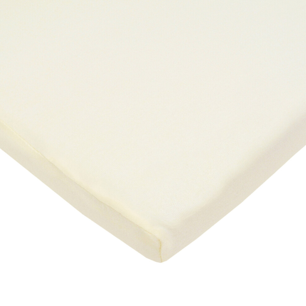 Drap-housse en jersey de coton 100 % naturel et respirant TL Care, cr   me, 15 x 33, doux et respirant
