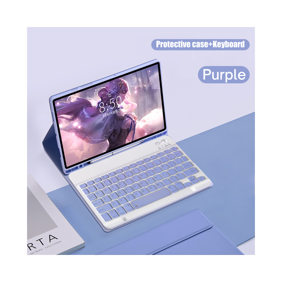 ( No Mouse, S6 Lite 10.4 Inch) For Samsung Galaxy Tab Keyboard Case For S6 Lite 1 Purple 976662465412