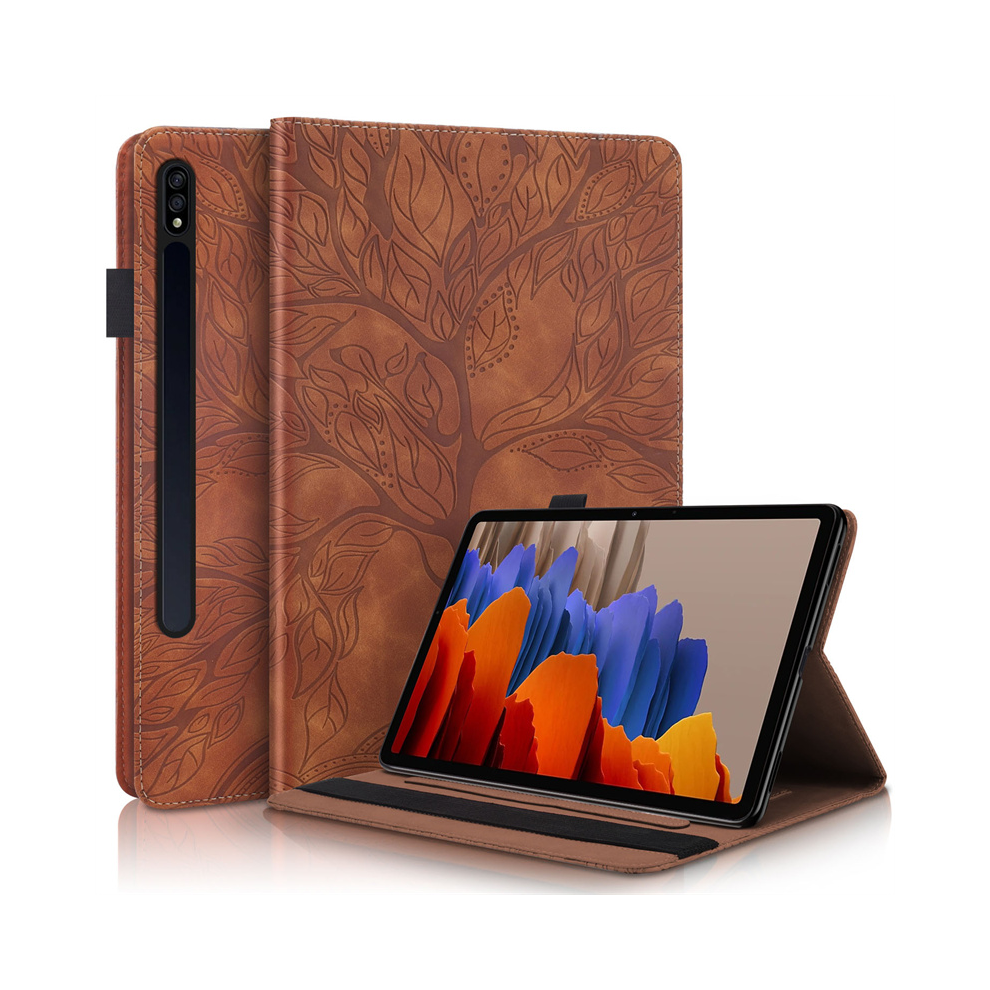 (, S9 Fe Plus 12.4 Inch) For Galaxy Tab S9fe S9 Fe Plus Case Cover Sm-X610 Brown 976662470454