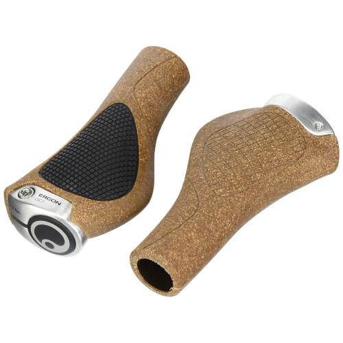 Ergon GC1 BioKork Grips: Black/Tan
