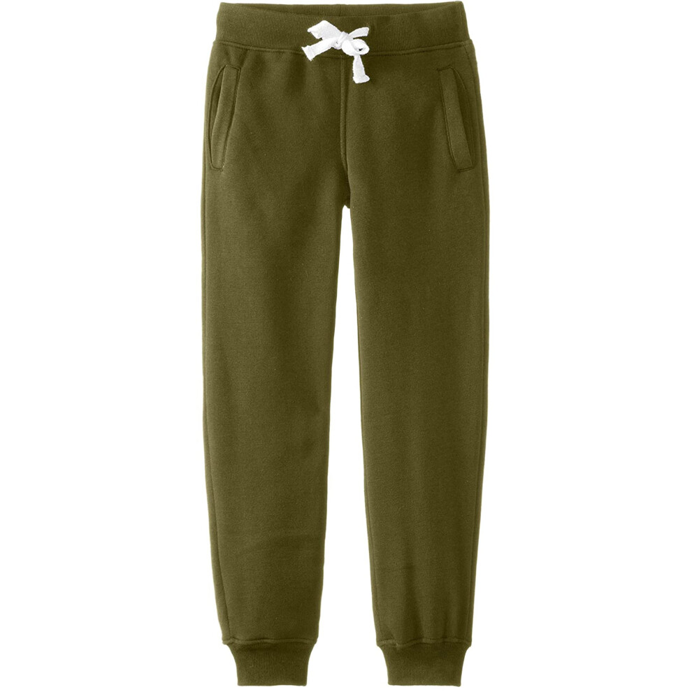 Southpole Boys' Big Active Basic Jogger Fleece Pants  olive  Large / 14-16