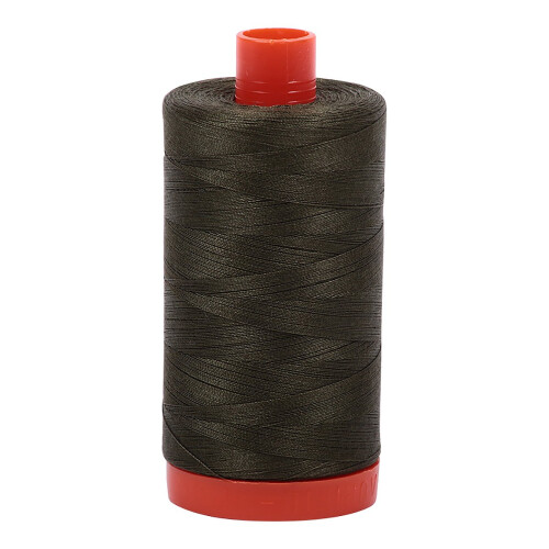 Aurifil Mako Bomuldstr?d Solid 50wt 1422yds M?rkegr?n