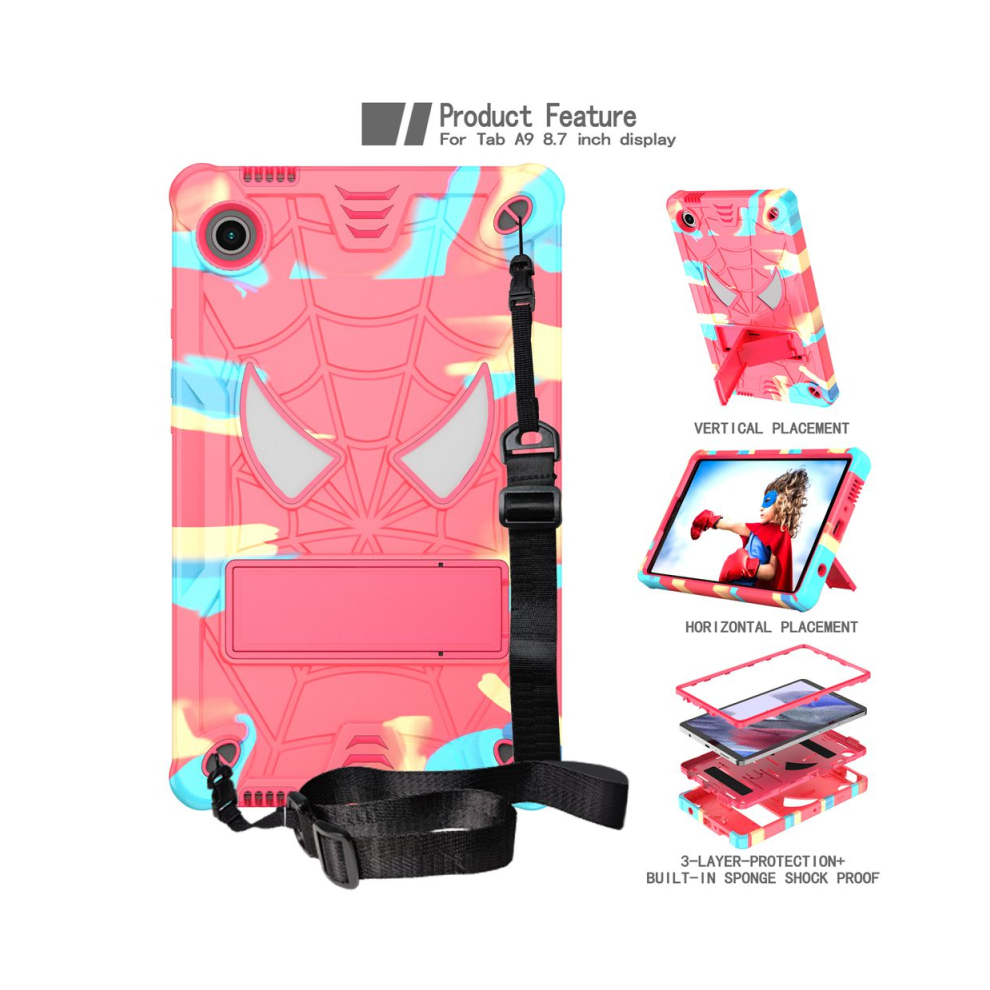 (Camouflage And A9 8.7 Sm-X110 X115) Case For Samsung Galaxy Tab A9 Sm-X110 Sm-X115 8.7 Pink 976662470591