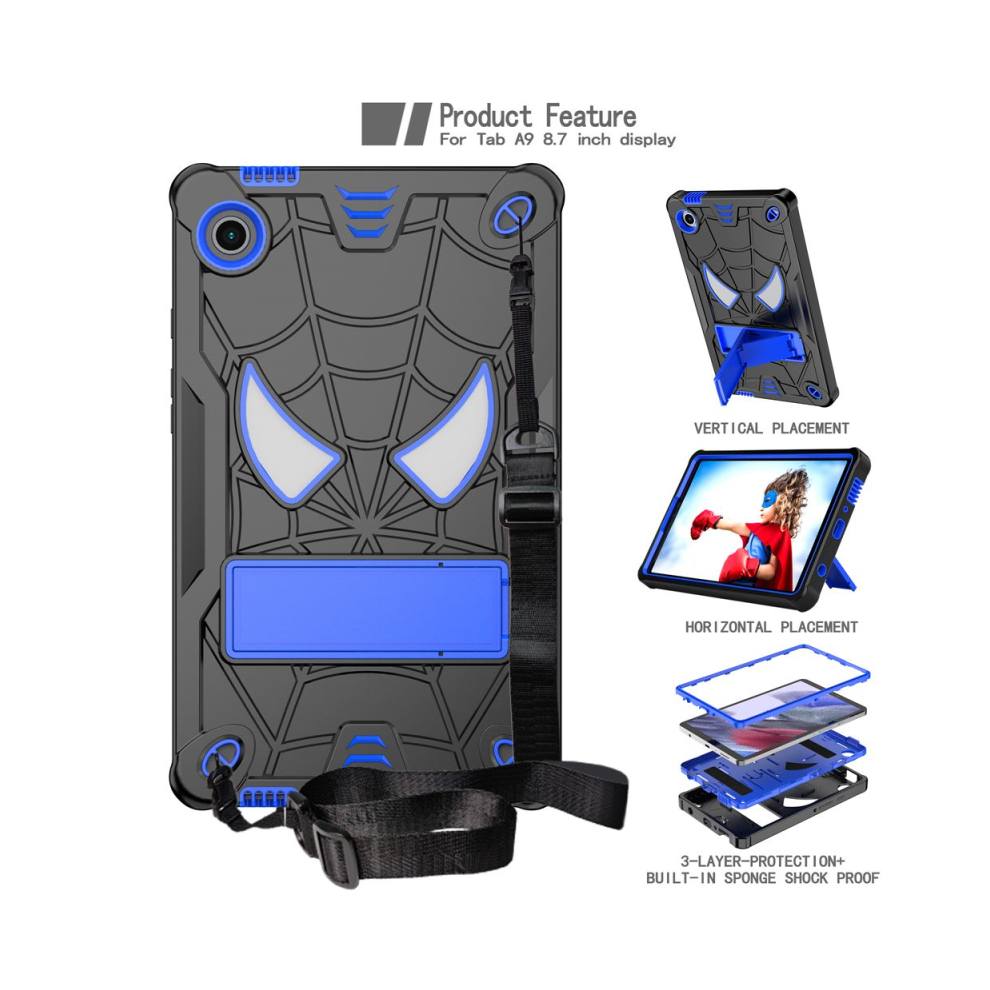 (Black And Blue, A9 8.7 Sm-X110 X115) Case For Samsung Galaxy Tab A9 Sm-X110 Sm-X115 8.7 Blue,Black 976662470638