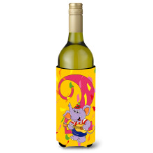 Caroline's Treasures APH2159LITERK Happy 2nd Birthday Age 2 Wine Bottle Koozie Hugger 750ml Multicolor
