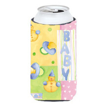 """"Caroline's Treasures APH3631TBC New Baby Tall Boy Koozie Hugger Multicolor""""