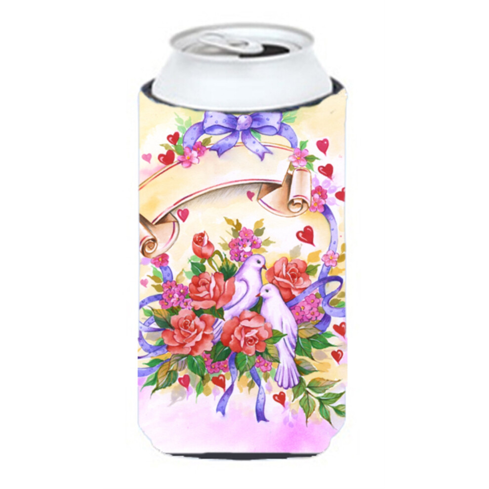 ""Caroline's Treasures APH4070TBC Bruidsboeket Tall Boy Koozie Hugger Multicolor""-image