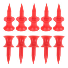 MUXSAM Golf-Tees, unzerbrechliche Step-Down-Kunststoff-Castle-Tees, 100er-Pack, farbige Gro-Tees, Gre 1 1/4""/31 mm, lang, kurz, Farbpackung zum b