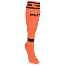Prot   ge-tibias Mitre Youth Sock Orange fluo