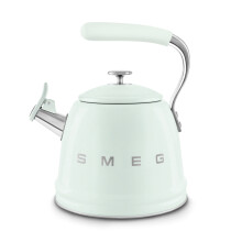 Smeg WKF01PG Retro 50s Style Whistling Stove Top Kettle In Pastel Green