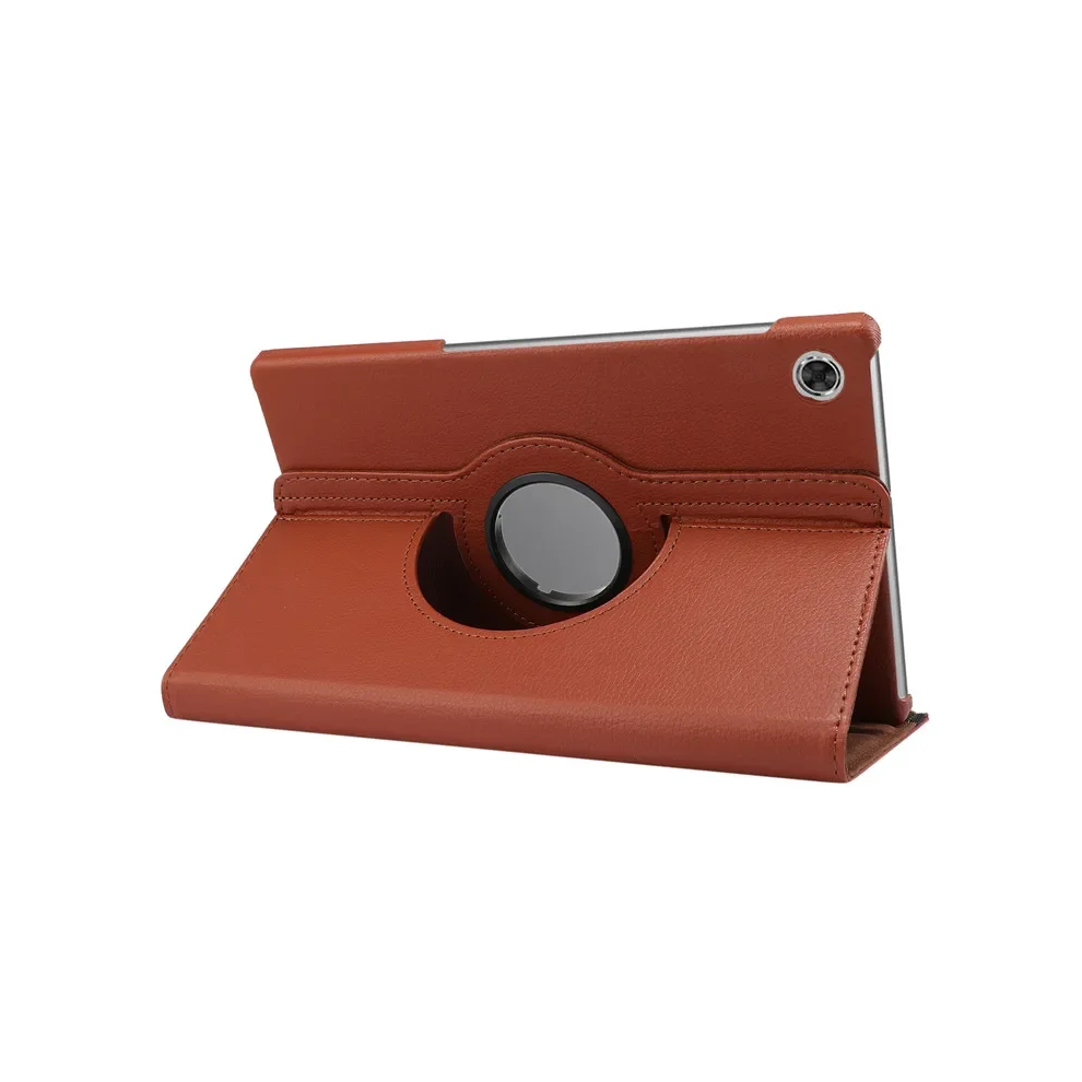 (, Tab A9 (8.7 Inch)) For Samsung Tab A9 Plus Case Coque 360 Degree Rota Brown 976662483775