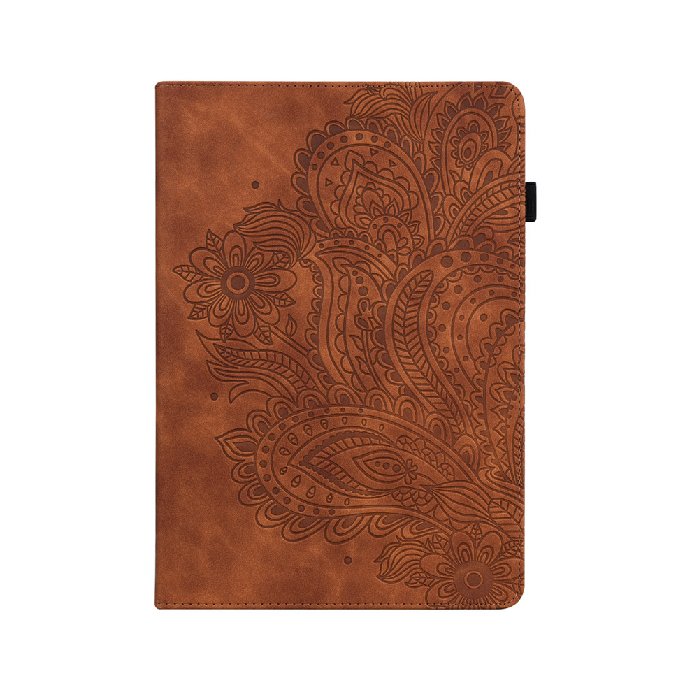 Brown (-Flower, Tab A 9.7 Sm-T550) Tablet Funda For Samsung Galaxy Tab A 9.7 Sm-T550