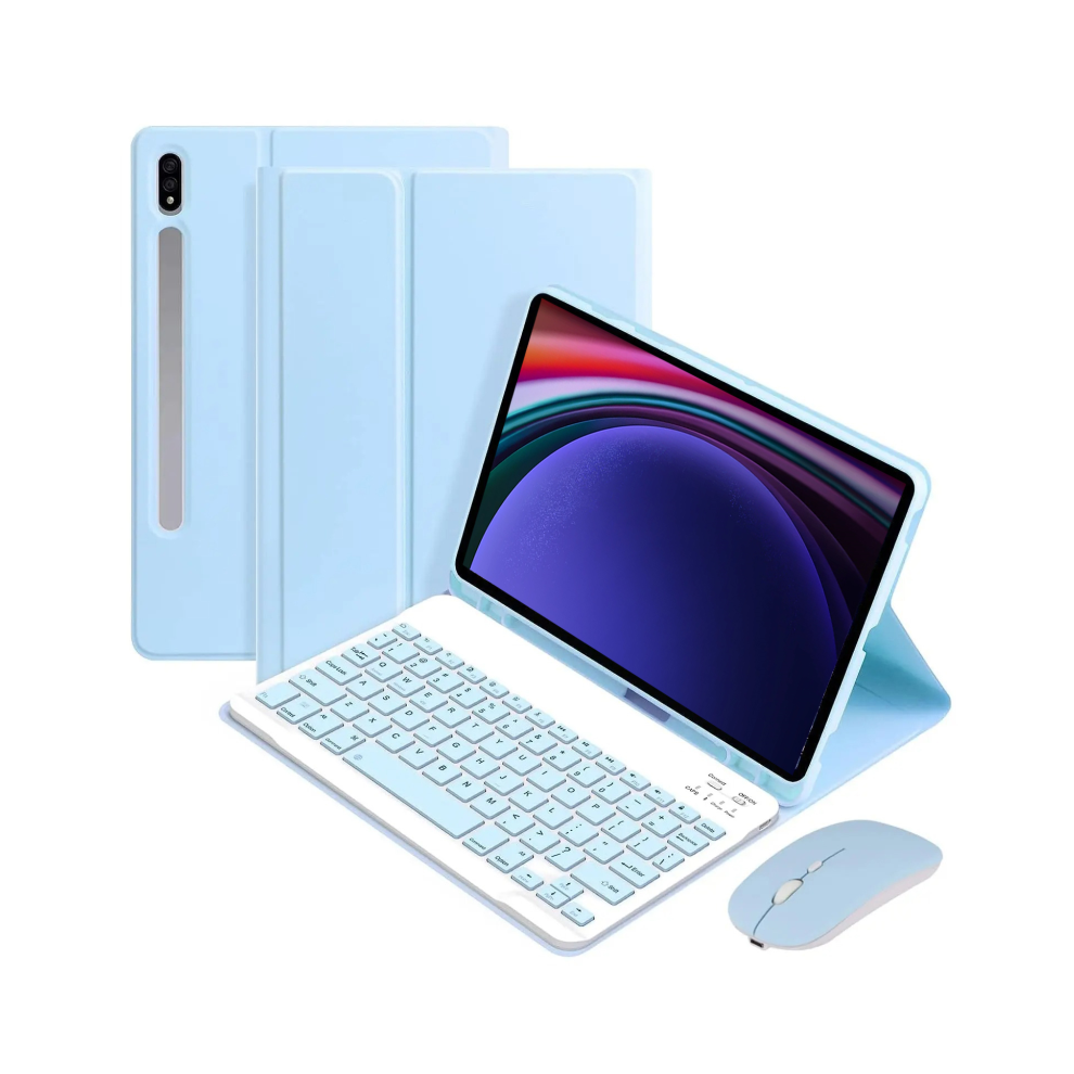 (Sky B, Spanish Keyboard) For Samsung Galaxy Tab S9 11Inch Tablet Keyboard C Blue 976662463609