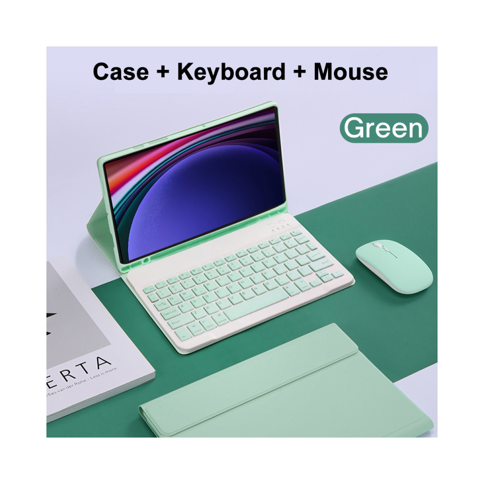 ( B, Arabic Keyboard) For Samsung Galaxy Tab S9 11Inch Tablet Keyboard C Green 976662464149