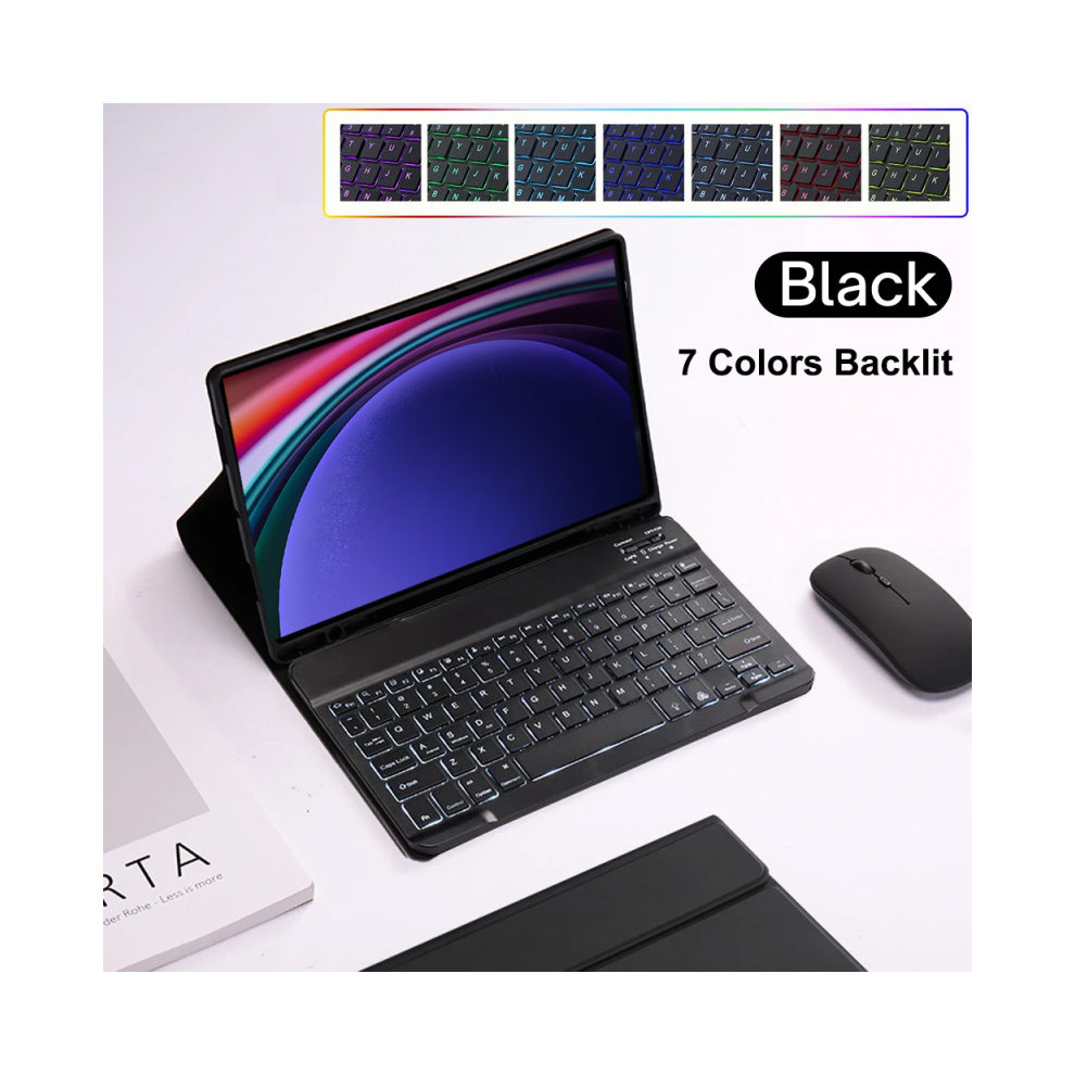( B Backlit, Spanish Keyboard) For Samsung Galaxy Tab S9 11Inch Tablet Keyboard C Black 976662464521