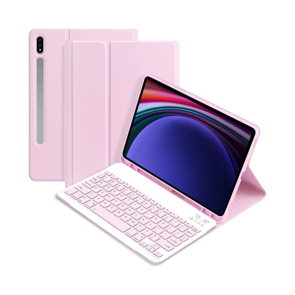 ( A, Turkish Keyboard) For Samsung Galaxy Tab S9 11Inch Tablet Keyboard C Pink 976662464699