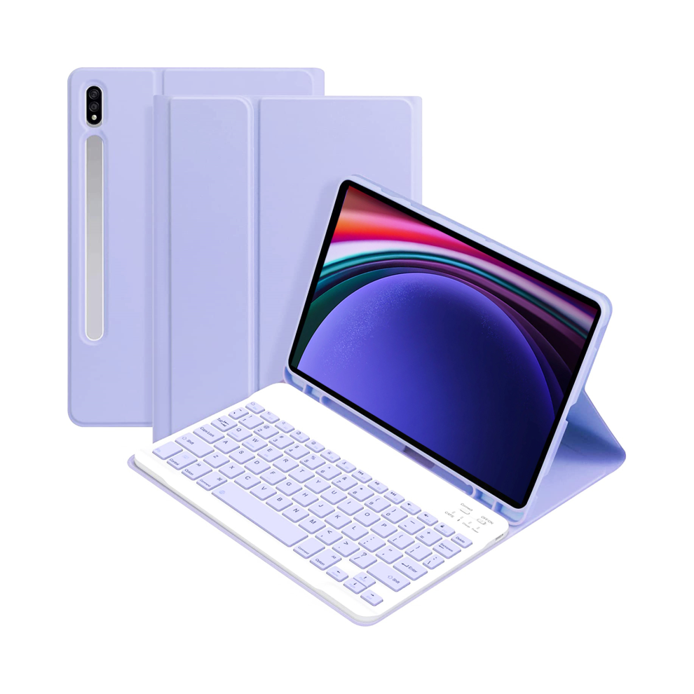 (Bright A, Italian Keyboard) For Samsung Galaxy Tab S9 11Inch Tablet Keyboard C Purple 976662464897