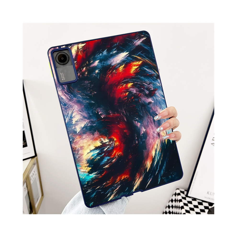 (Y6-P32, Tab S9plus 12.4) Bright Color Landscape Painting Case For Samsung G 976662477972