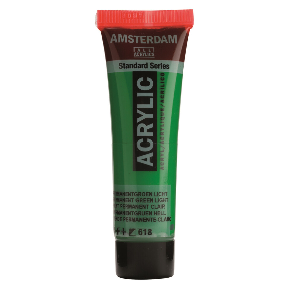 Amsterdam Tubetti Acrilici Serie Standard 20Ml Verde Permanente 618 (17046180)-image
