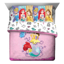Disney Princess Friendship Adventures, 7-teiliges Doppelbett in einer Tasche
