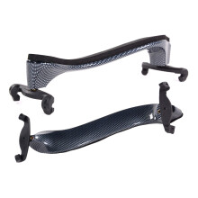 Fiddlerman Light Carbon Fiber Look Shoulder Rest 4/4 Foam Padding fr komfort med ltt hjd justerbar ftter (kolfiberutseende)