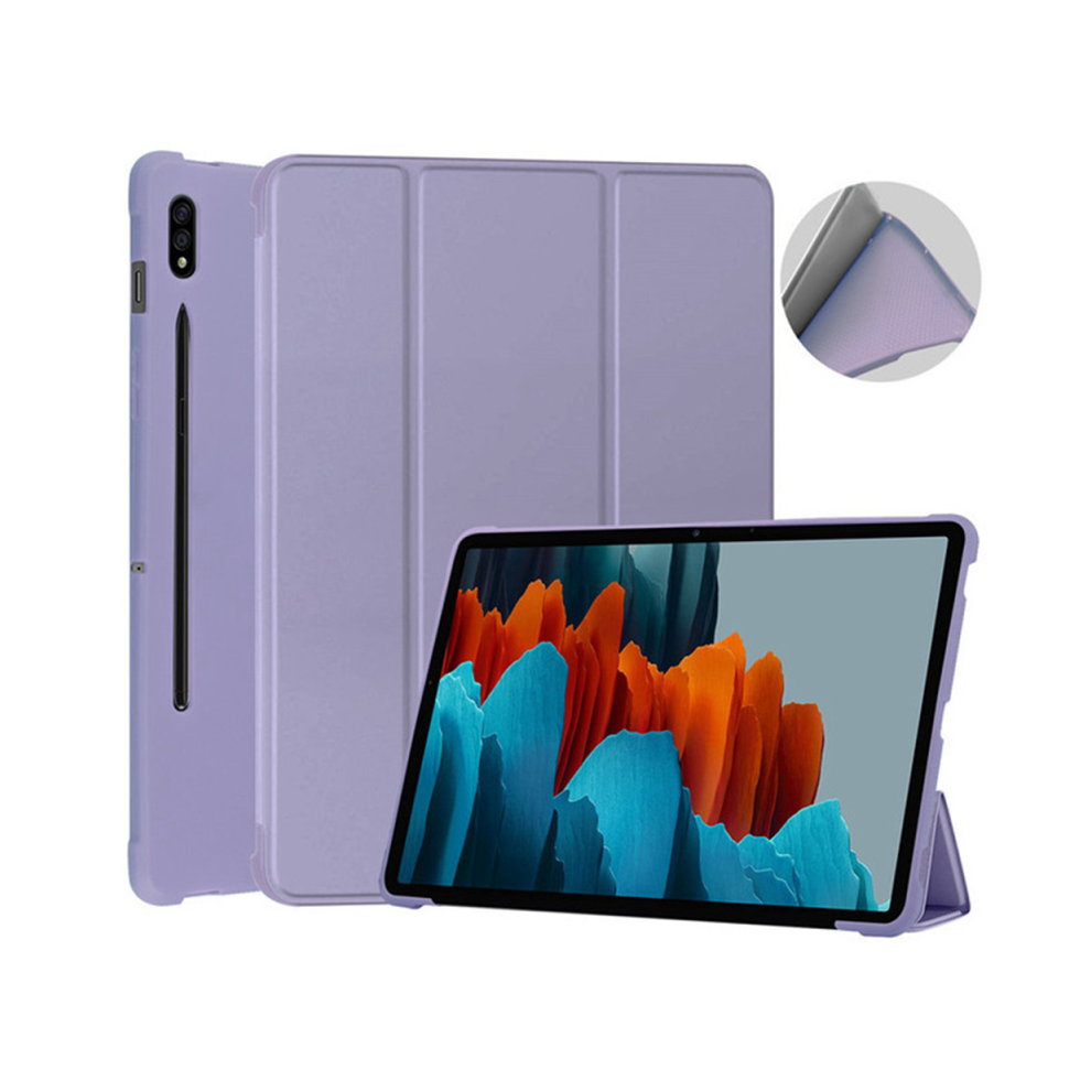 (, A9 Plus 11Inch) Silicon Leather Cover For Samsung Galaxy Tab S9 Pl Purple 976662488923