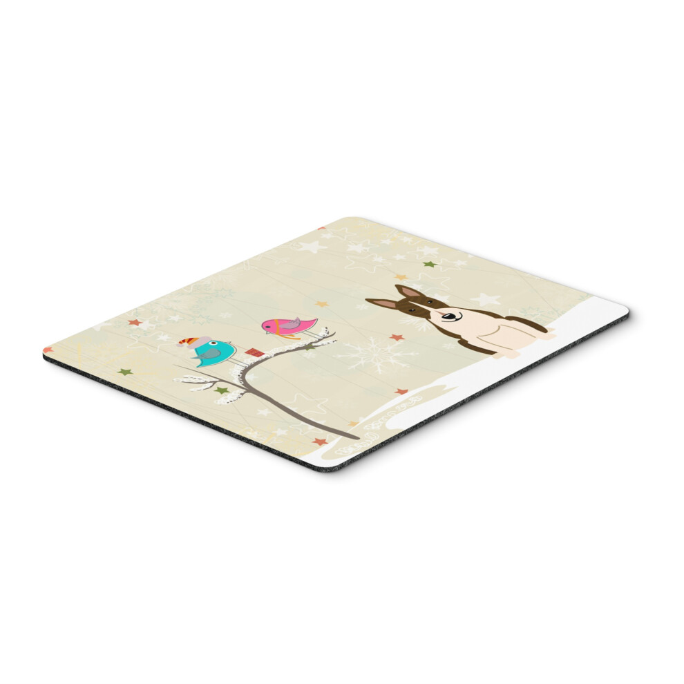 Caroline's Treasures Christmas Presents Bull Terrier Brindle Mouse Pad Multicolor 7.75X9.25 Bb2608mp 638508464446