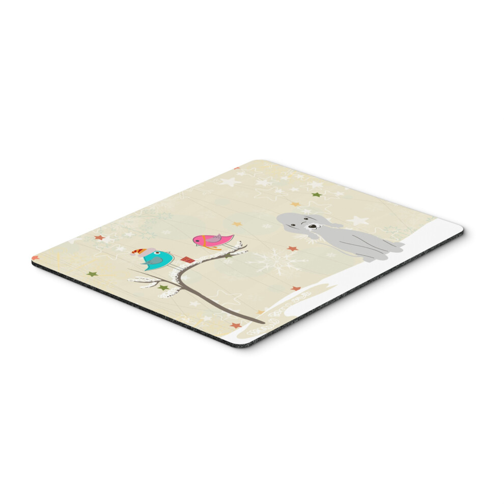 Tapis De Souris Bleu Caroline's Treasures Christmas Presents Bedlington Terrier Multicolore 7,75 X 9,25 Cm (BB2562MP)-image