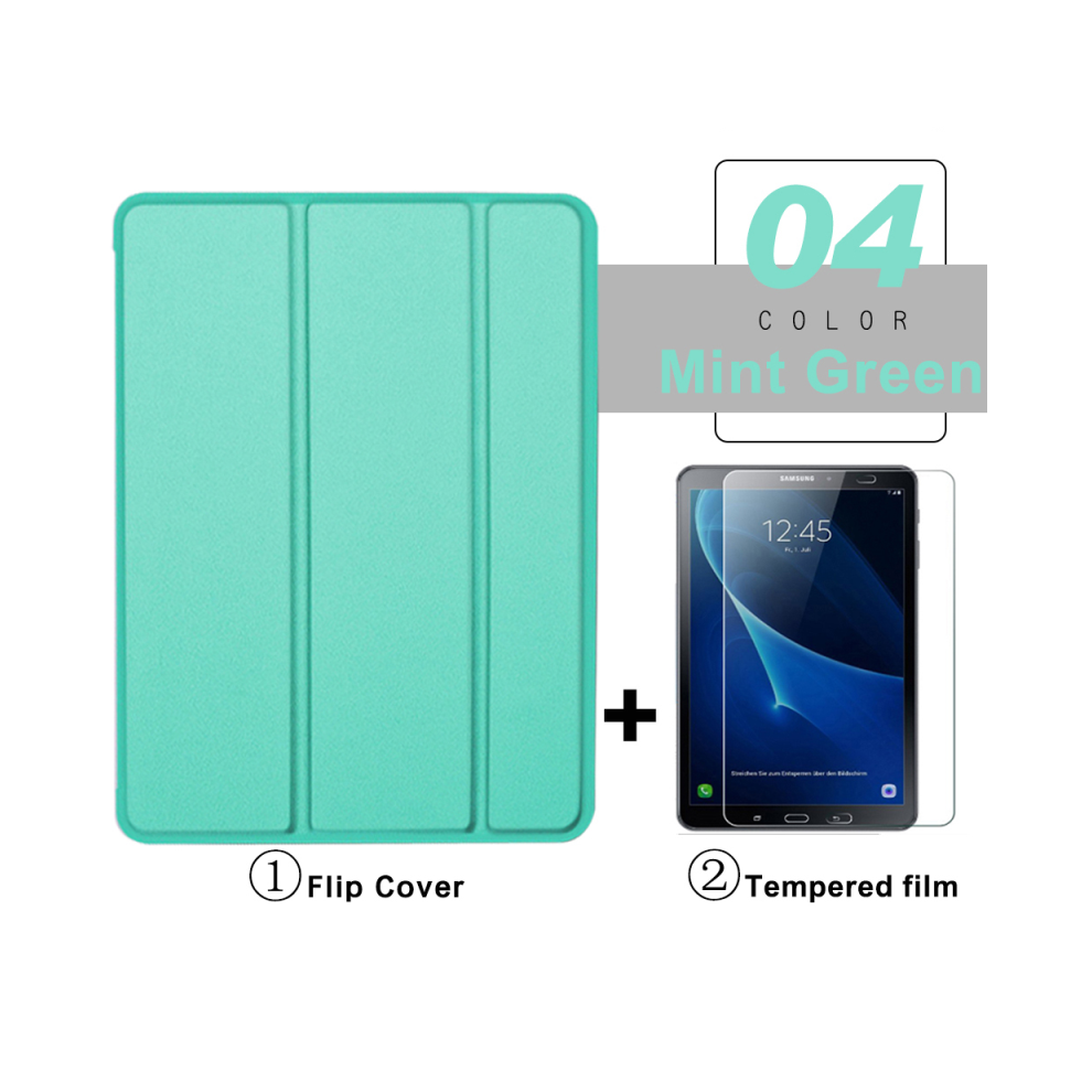 ( And 1Pc Glass, Tab A9 Plus X210) Flip Tablet Case For Samsung Galaxy Tab A A6 10.1 Green 976662487155