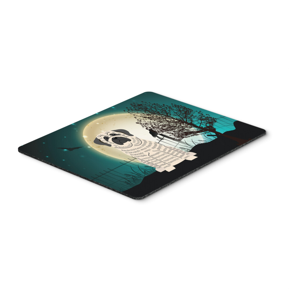 Caroline's Treasures Halloween Scary Mastiff Brindle Mouse Pad Multicolor 7.75X9.25 Bb2206mp White 638508460424
