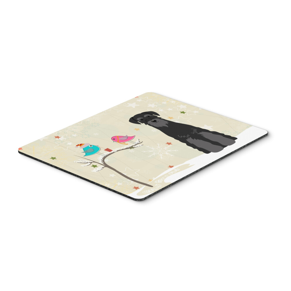 Caroline's Treasures Christmas Presents Standard Schnauzer Mouse Pad Multicolor 7.75X9.25 Bb2504mp Black 638508463401