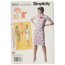 Simplicity 8253 Vintage Shiftjurk Naaipatroon uit de jaren 60, maten 4-12