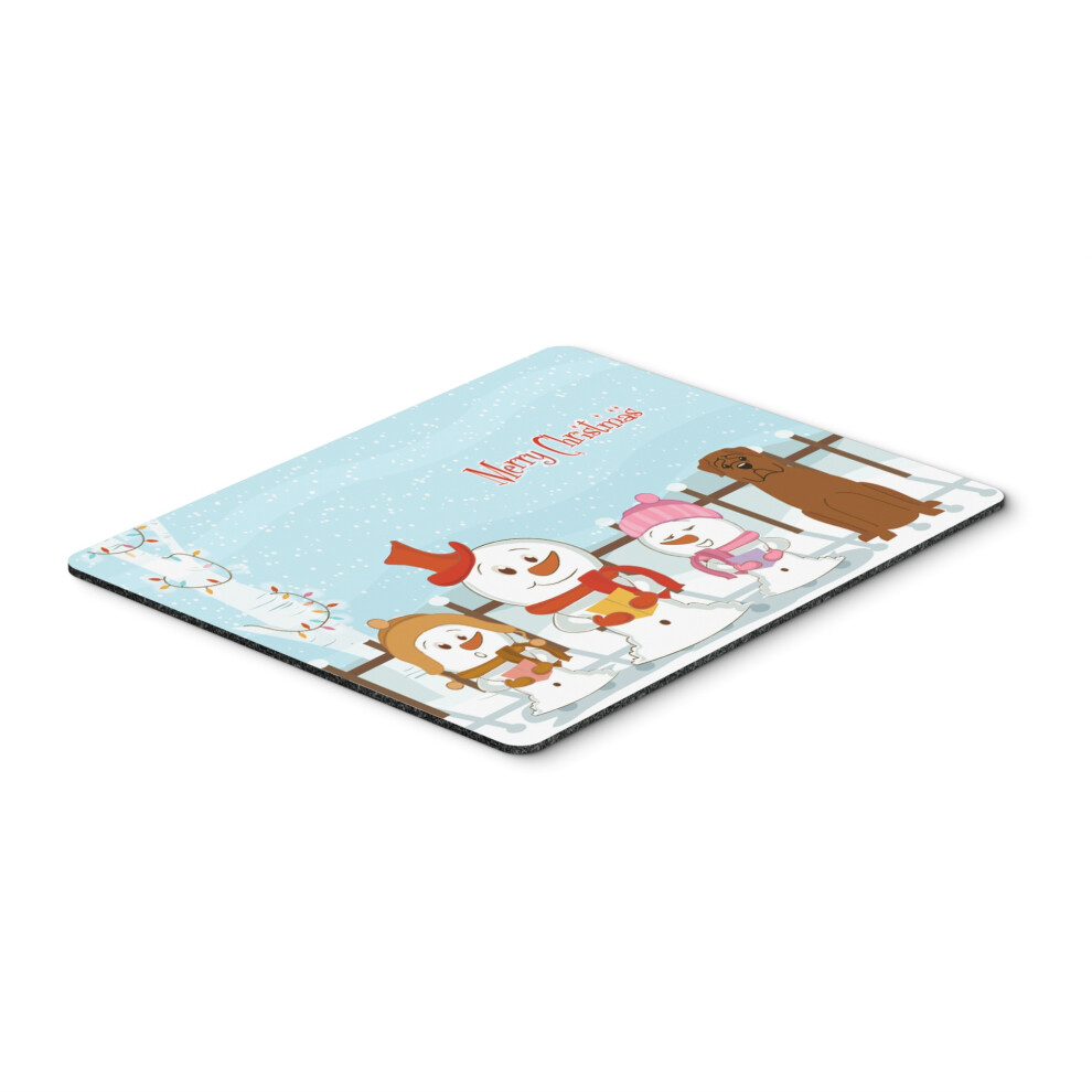 Caroline's Treasures Merry Christmas Carolers Dogue De Boudreaux Mouse Pad Multicolor 7.75X9.25 Bb2404mp 638508462404