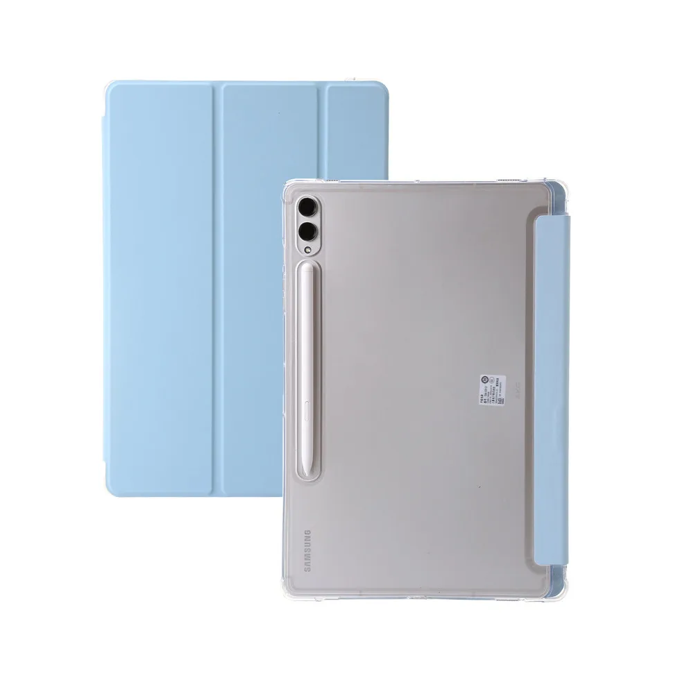 (Sky Tab S9 Fe(10.9 Inch)) For Samsung Tab S9 Fe Case With Pen Holder Trifold Blue 976662510242