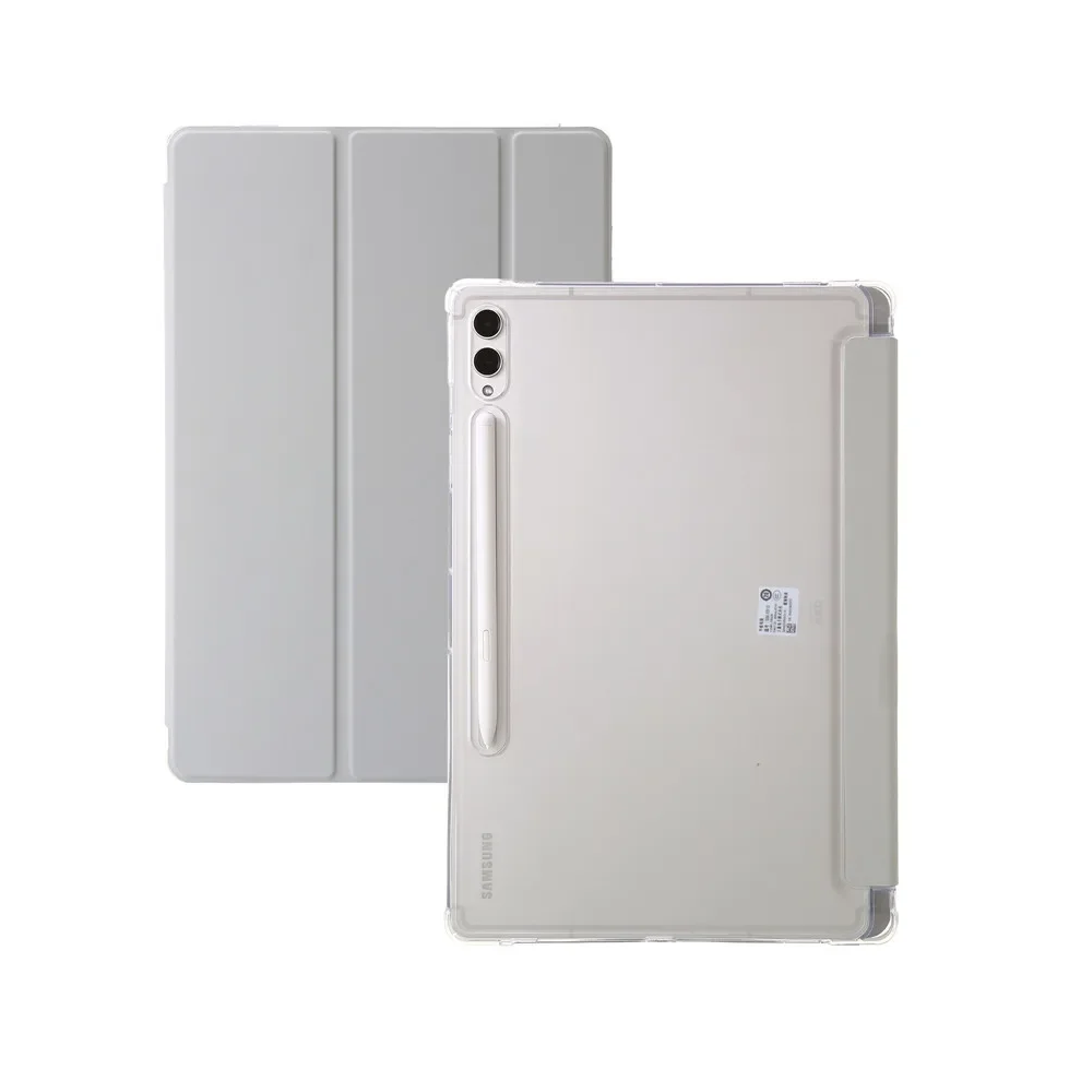 (, Tab S9 Fe(10.9 Inch)) For Samsung Tab S9 Fe Case With Pen Holder Trifold Gray 976662510266