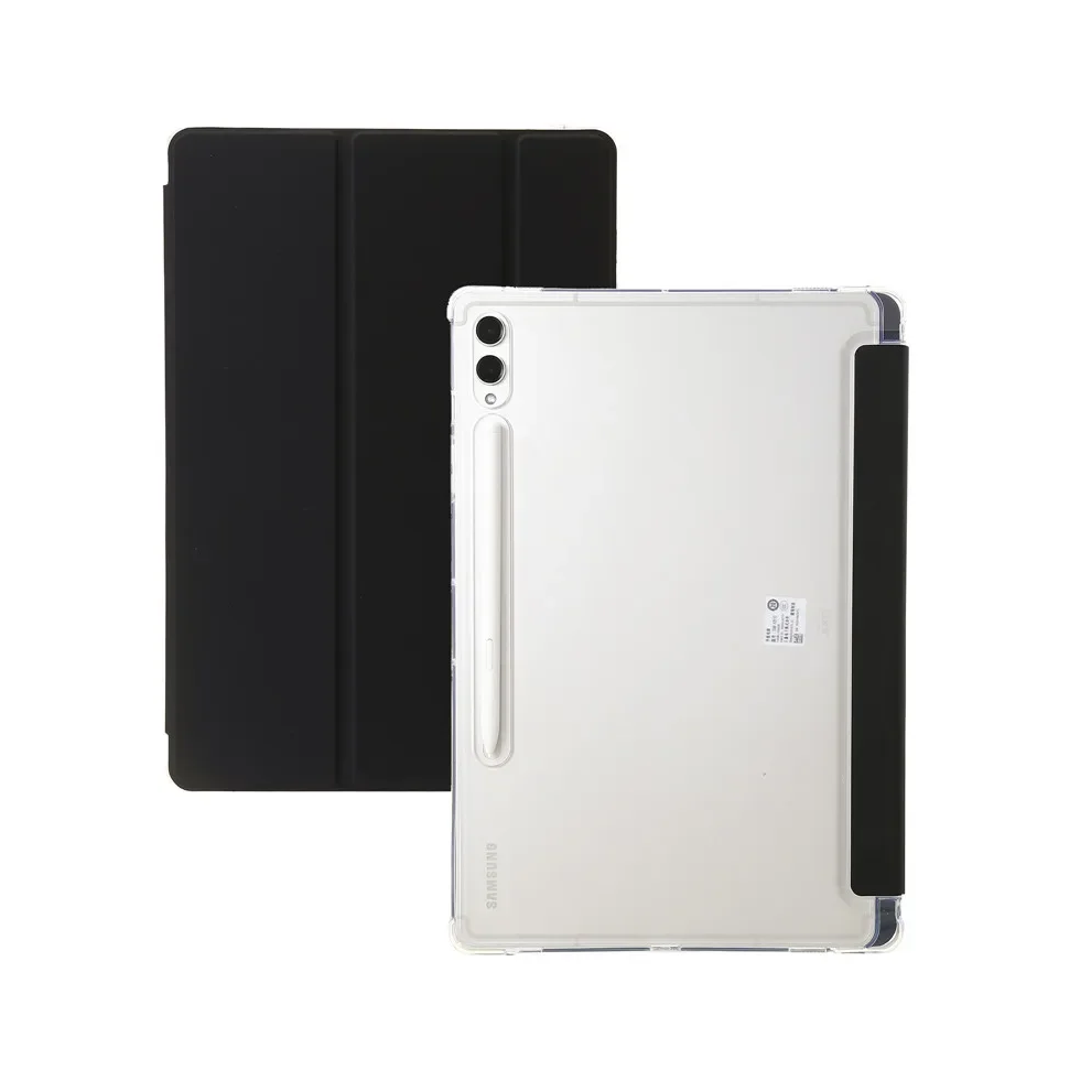 (, Tab S9 Fe(10.9 Inch)) For Samsung Tab S9 Fe Case With Pen Holder Trifold Black 976662510310
