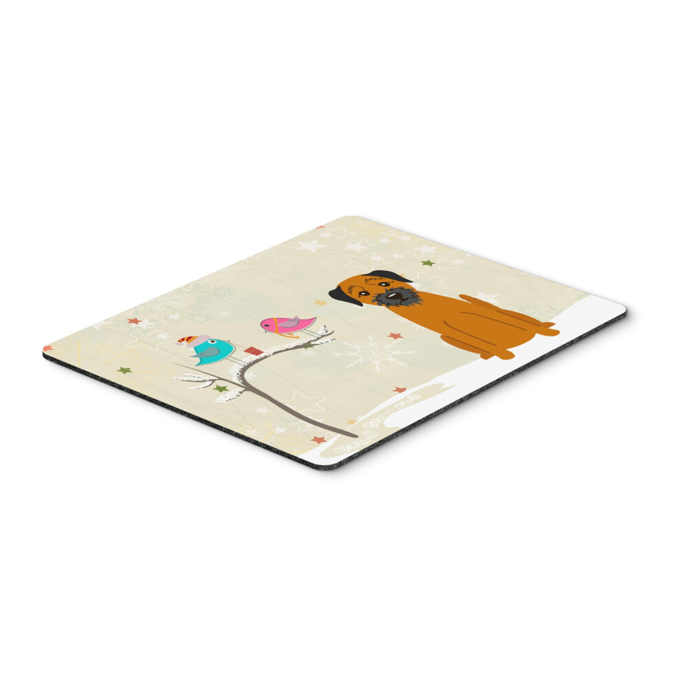 Caroline's Treasures Christmas Presents Border Terrier Mouse Pad Multicolor 7.75X9.25 Bb2511mp 638508463470
