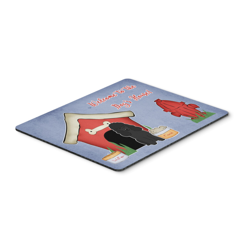 Alfombrilla De Rat N Negra Con Dise O De Caniche De La Colecci N Caroline's Treasures, 7,75 X 9,25 (BB2825MP)-image