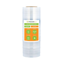 PSBM Stretch Wrap 4 Pack 12 tum x 2000 fot 60 gauge Clear Plastic klamling Cast Hand Stretch Film Rolls fr frpackning Moving Packing Pallets