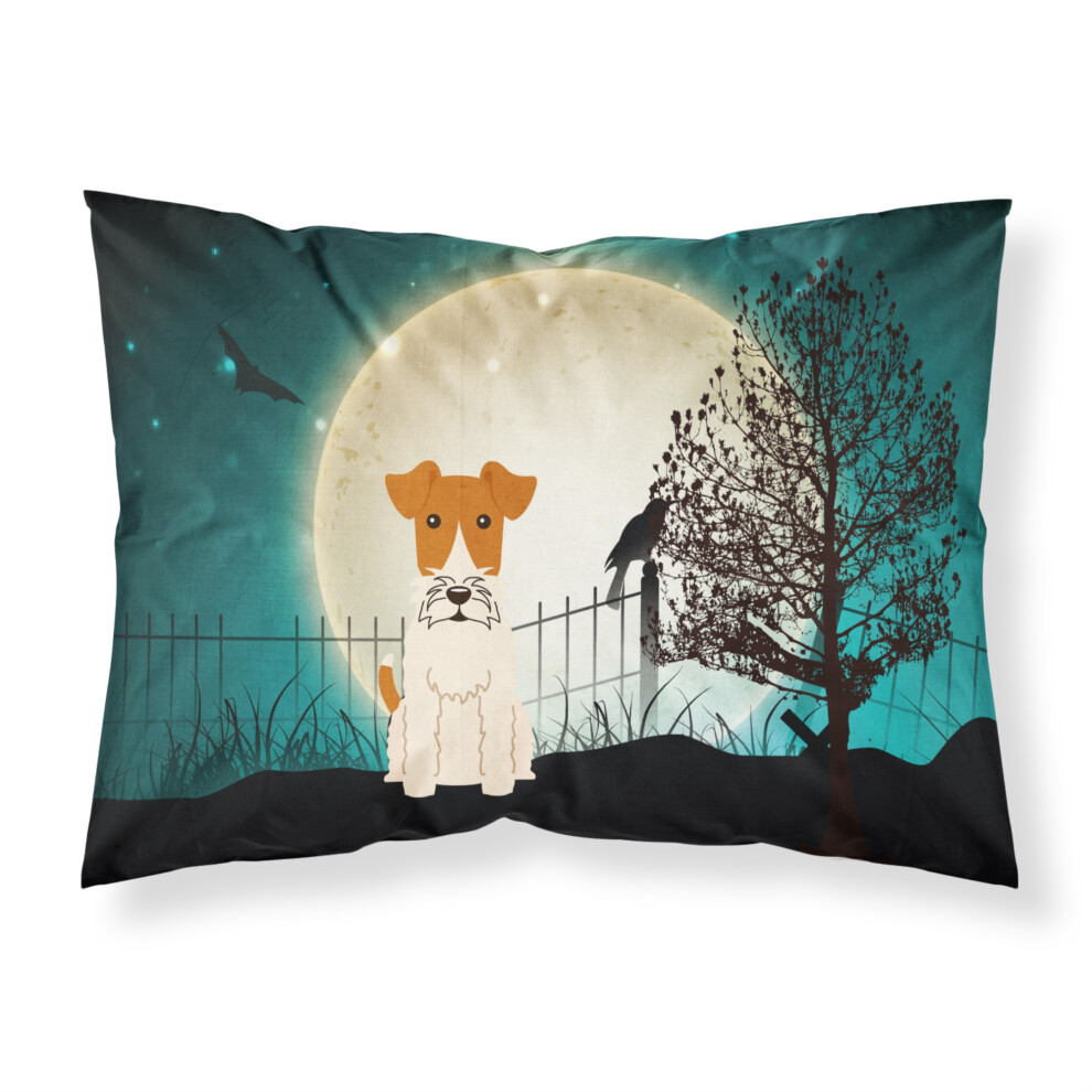 Taie D'oreiller Standard En Tissu Motif Renard Terrier Effrayant D'halloween, Caroline's Treasures BB2291PILLOWCASE, Multicolore-image