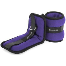ProsourceFit Sada 2 nastaviteln   ch z   va       na clenky a z   p   stia, pohodln    na nosenie, 2,5 lb, pre    eny a mu   ov, fialov