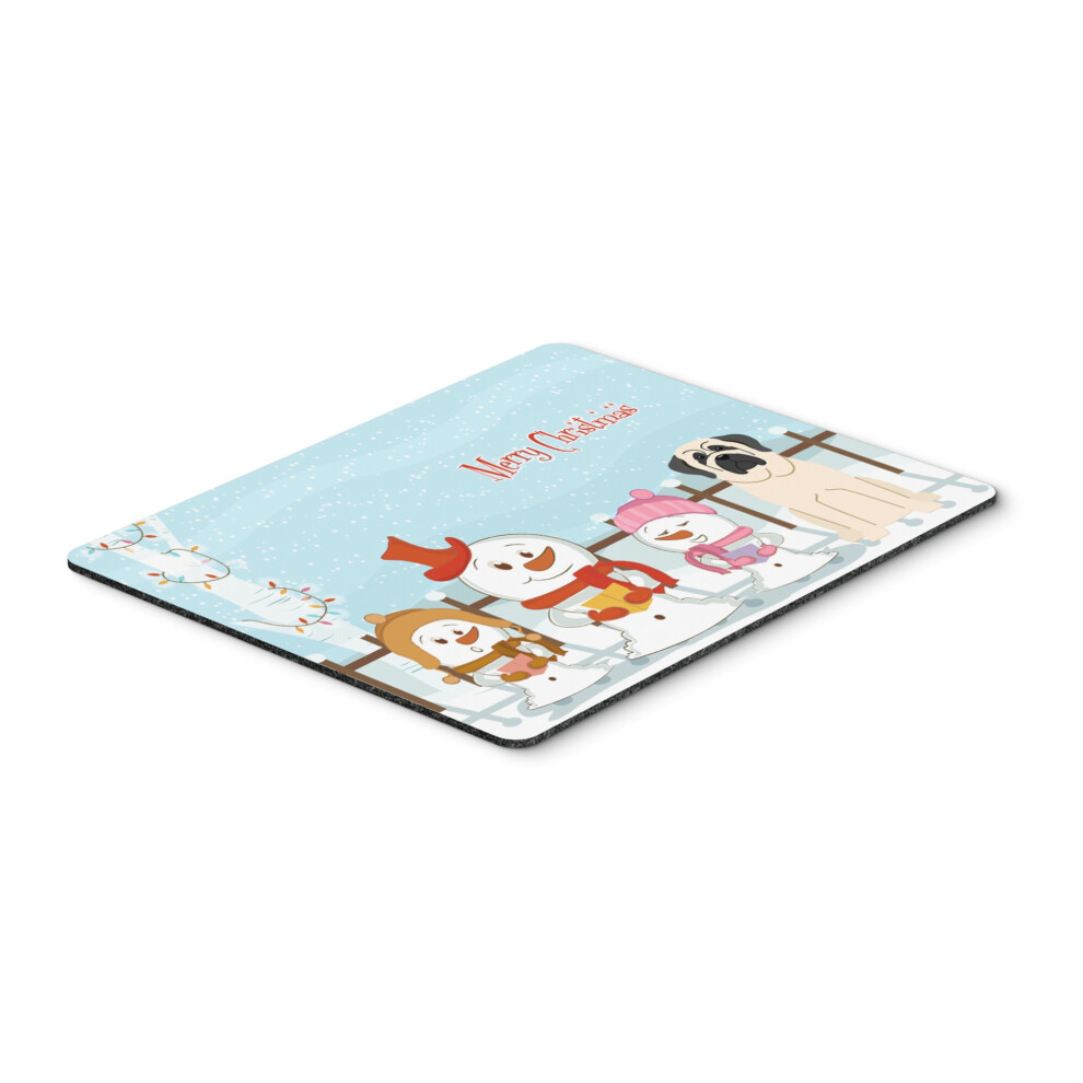 Caroline's Treasures Merry Christmas Carolers Mastiff Mouse Pad Multicolor 7.75X9.25 Bb2348mp White 638508461841