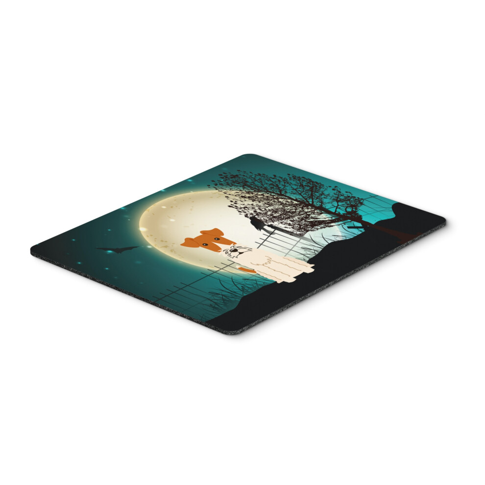 Caroline's Treasures Halloween Scary Wire Fox Terrier Mouse Pad Multicolor 7.75X9.25 Bb2291mp 638508461278